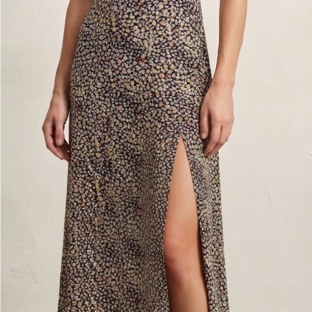 Zara Floral Midi Dress with Slit